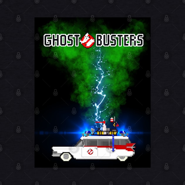 Ecto 1 Ghost Busters by TommySniderArt